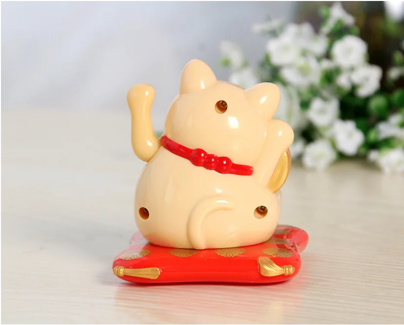 Модный черный/белый Maneki Neko на солнечных батареях, радушный Кот, удача для дома, автомобиля, отеля, ресторана, Декор, ремесло