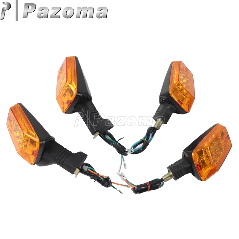 Pazoma New Motorcycle Front and Rear 12V LED Turn Signal Indicators Light Amber for MZ ETZ 251 | Автомобили и мотоциклы