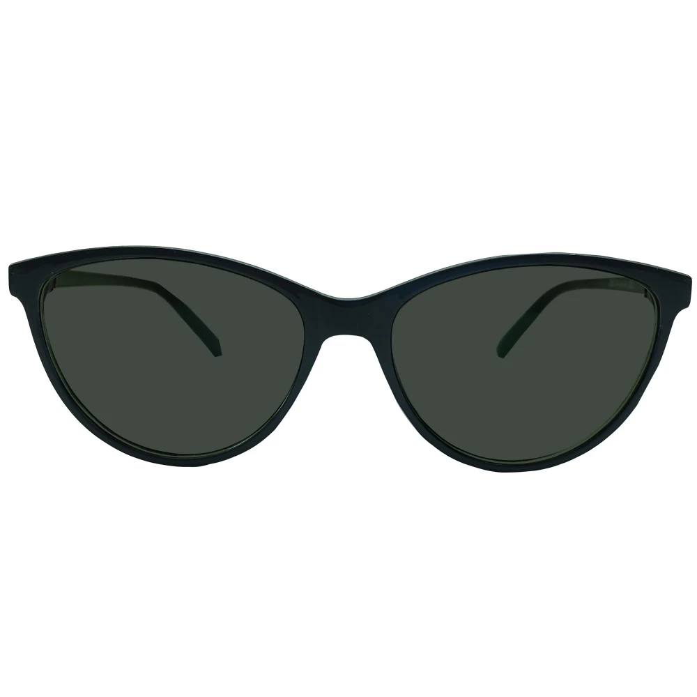 Женские затемненные зеленые поляризационные Cateye расстояние очки близорукость
