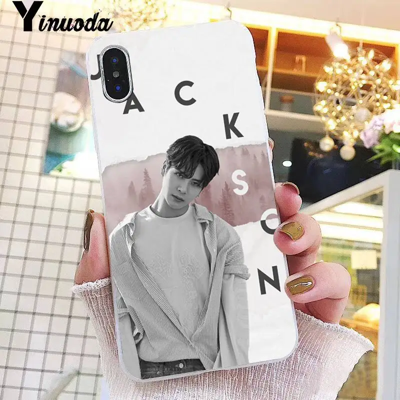 Yinuoda GOT7 Jackson Wang TPU Мягкий силиконовый чехол для телефона iPhone 6S 6plus 7plus 8 8Plus X Xs MAX 5 5S XR