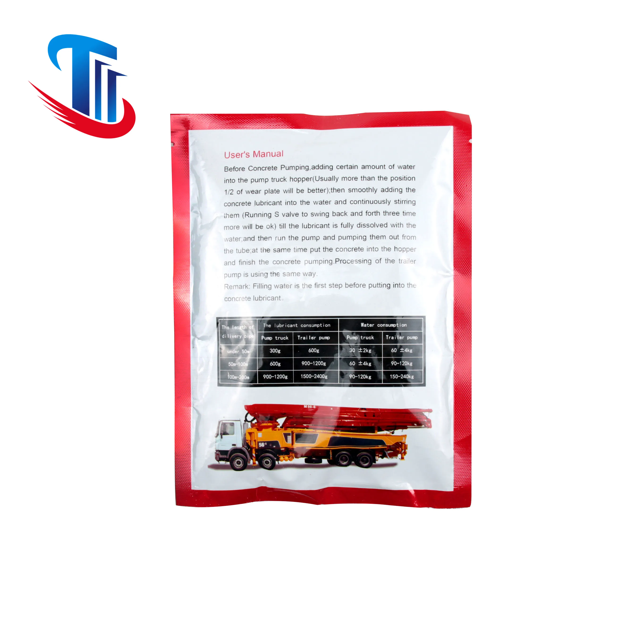 Бесплатная доставка 5 шт. лубрикант для перекачки бетонного агента труба насоса