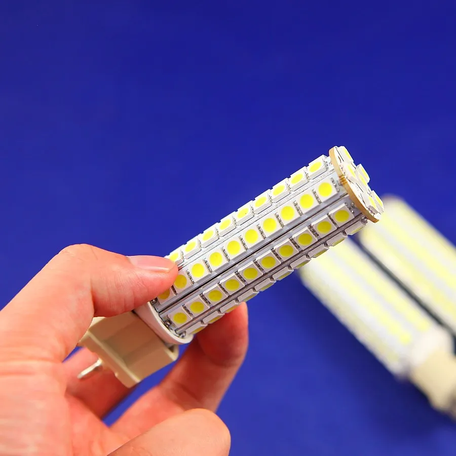 Бесплатная доставка 12 Вт светодиодный G12 лампа дневной белый AC85 265V 102 pcs Epistar SMD5050
