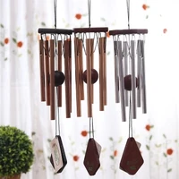 nordic music wind chimes metal pipe wood ornaments door decoration japanese style outdoor garden pendant creative birthday gift