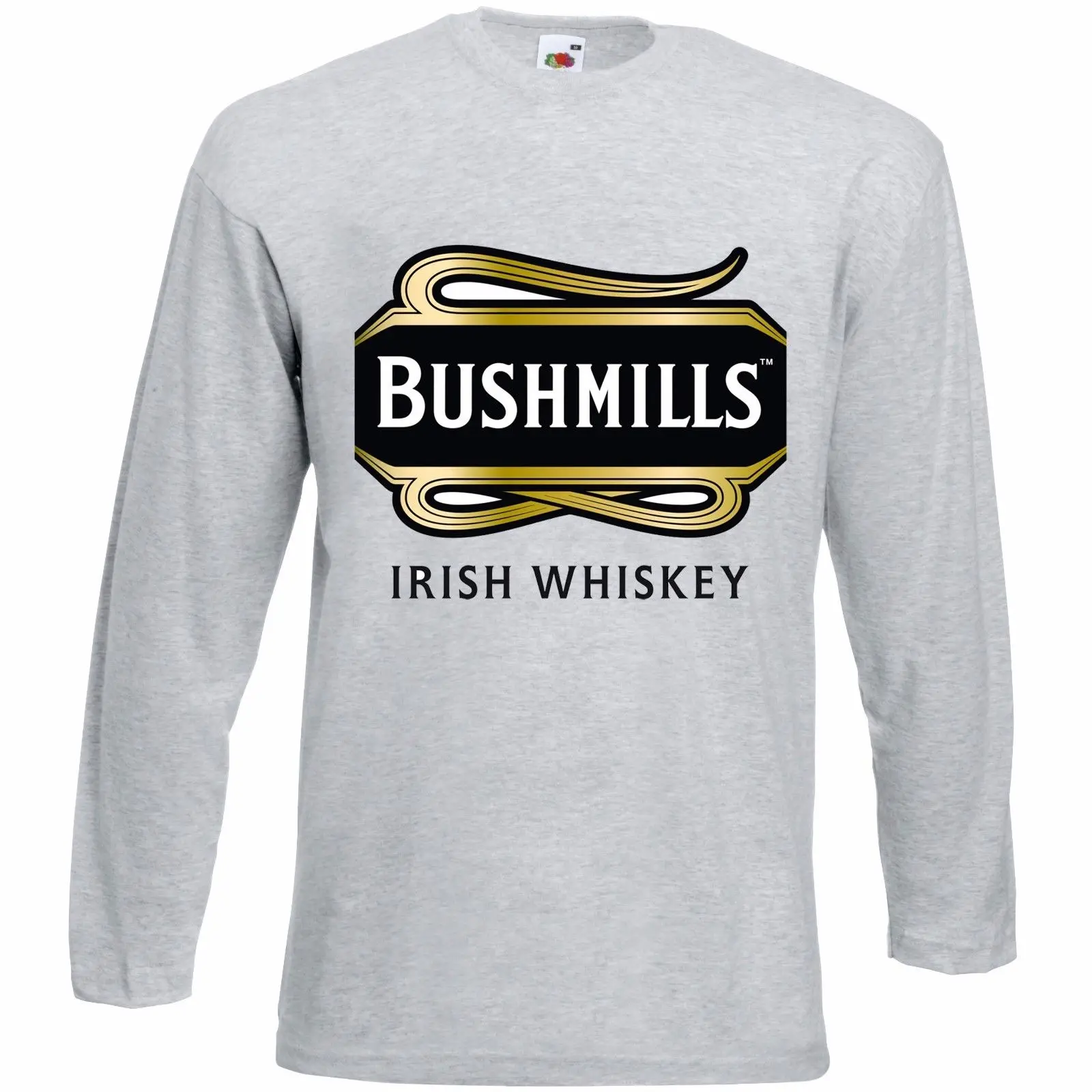 Футболка с длинными рукавами и логотипом Bushmills fruit of the loom|Мужские футболки| |