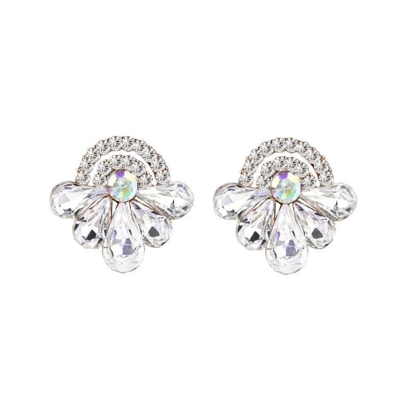 Женские серьги со стразами ALULU элегантные в виде большой воды 2017|crystal rhinestone