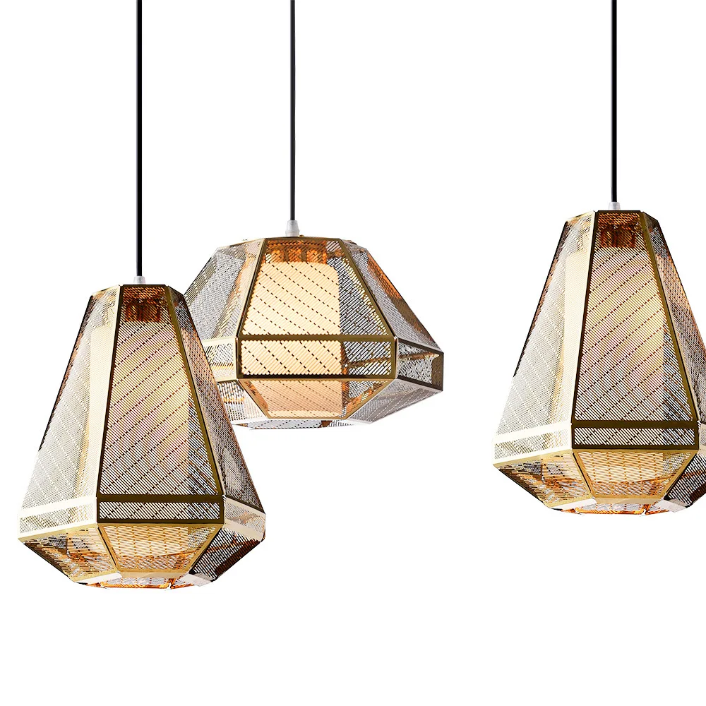 Modern style iron gold pendant light living room bedroom minimalist restaurant Nordic clothing decoration | Лампы и освещение