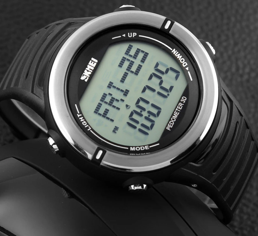 SKMEI мужские Новый цифровой светодиодный часы с будильником Подсветка