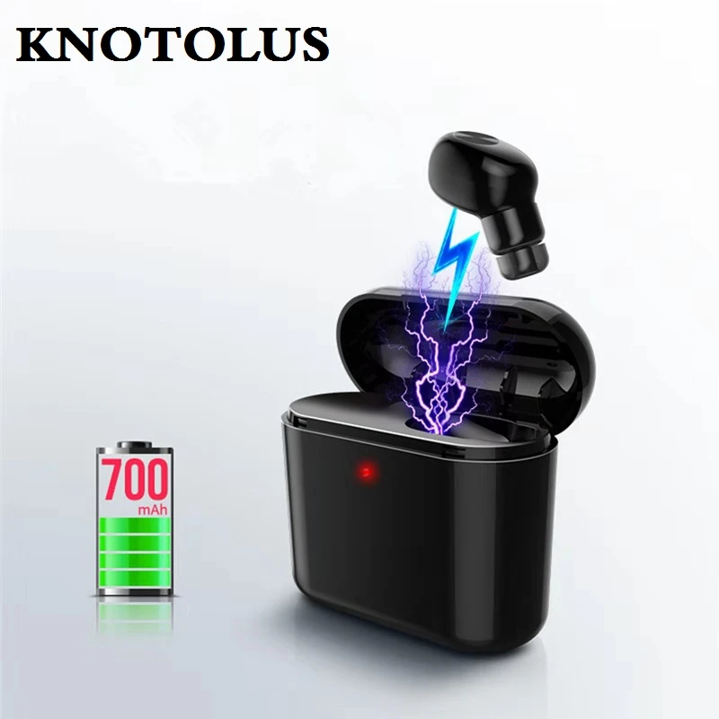 KNOTOLUS BL1 беспроводная гарнитура Bluetooth спортивные наушник мини невидимый гарнитуры
