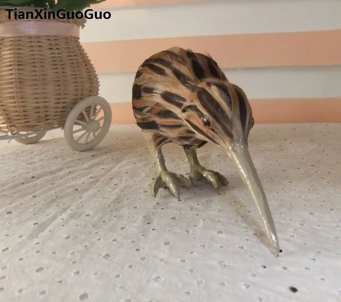 simulation bird kiwi 12x8cm hard model polyethylene&ampfurs New Zealand national handicraft home decoration gift s0776 | Игрушки и хобби
