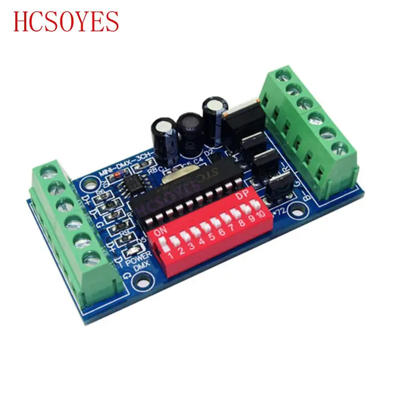 1 шт. DC5 24V 3CH DMX512 светодиодный декодер|Контролеры RGB| |