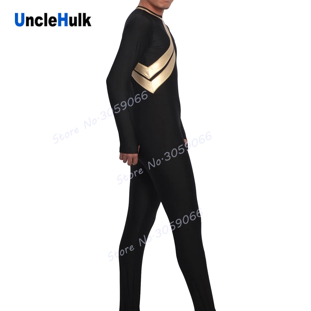 Костюм Hyakujuu Sentai Gaoranger Sotaro Ushigome Железный Бизон спандекс Zentai черный | UncleHulk|zentai