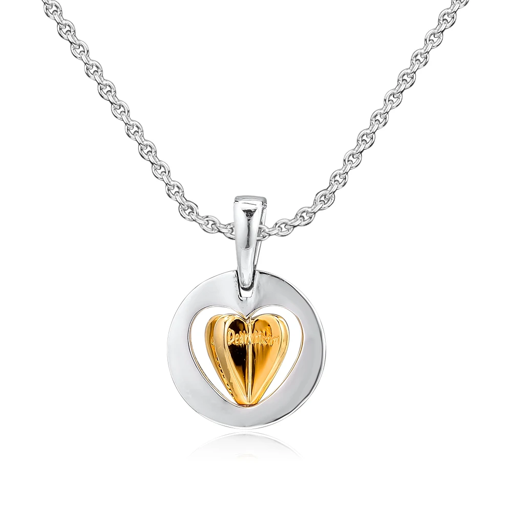 

Fits for Europe Charms Bracelets Shine Mom's Golden Heart Beads 100% 925 Sterling-Silver-Jewelry Free Shipping