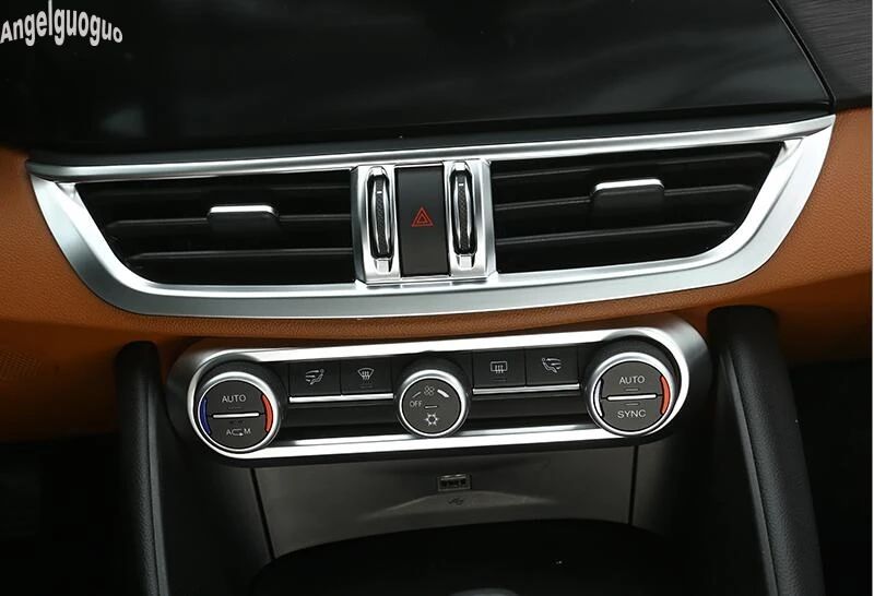 Аксессуары для Alfa Romeo Giulia Stelvio АБС пластик углерод или хром стиль ручка
