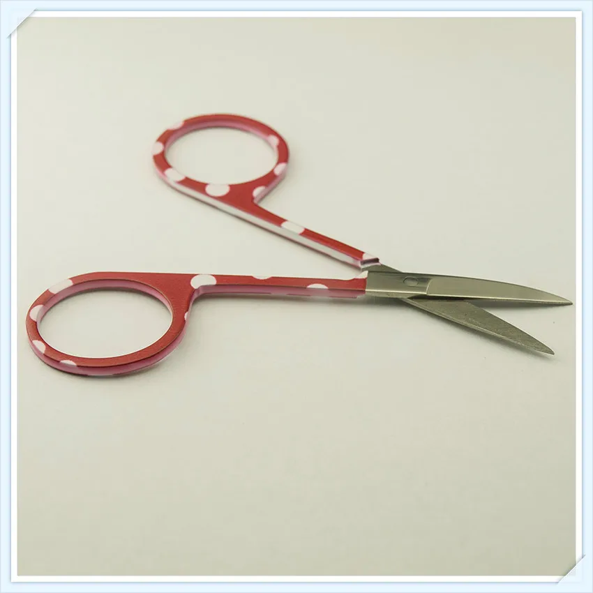 Профессиональные ножницы для ногтей с красным узором 2 шт. маникюра бровей носа