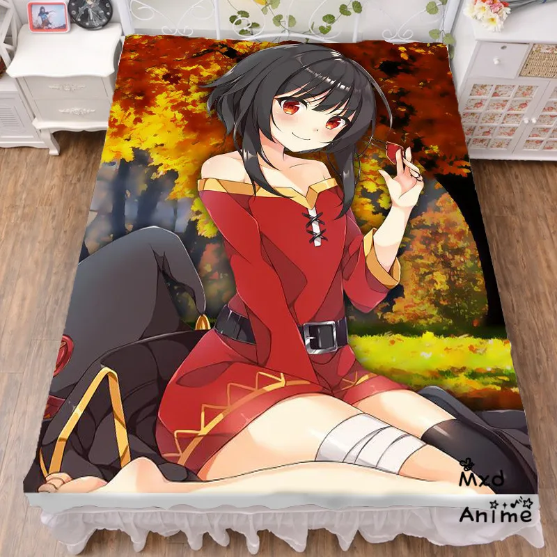 

Японское аниме KonoSuba Божье благословение в этом прекрасном мире! Megumin плоская кровать простыня одеяло подарки покрывала cd054