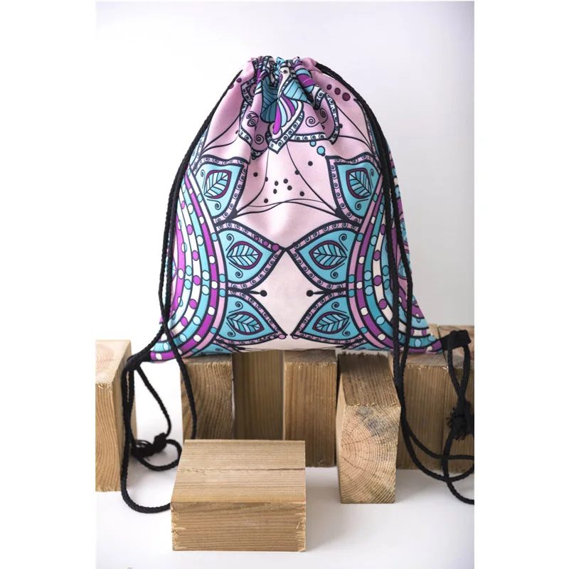 2018 Новая мода Мандала 3D печать дорожный карман для мужчин и женщин Harajuku сумка на