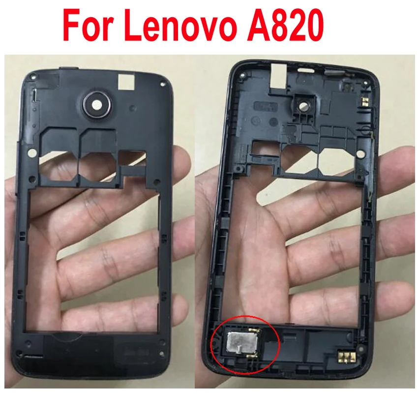 

Original Middle Frame Housing Case For Lenovo A820 With Antenna & Louderspeak+ Camera Lens + Power Volume Buttons