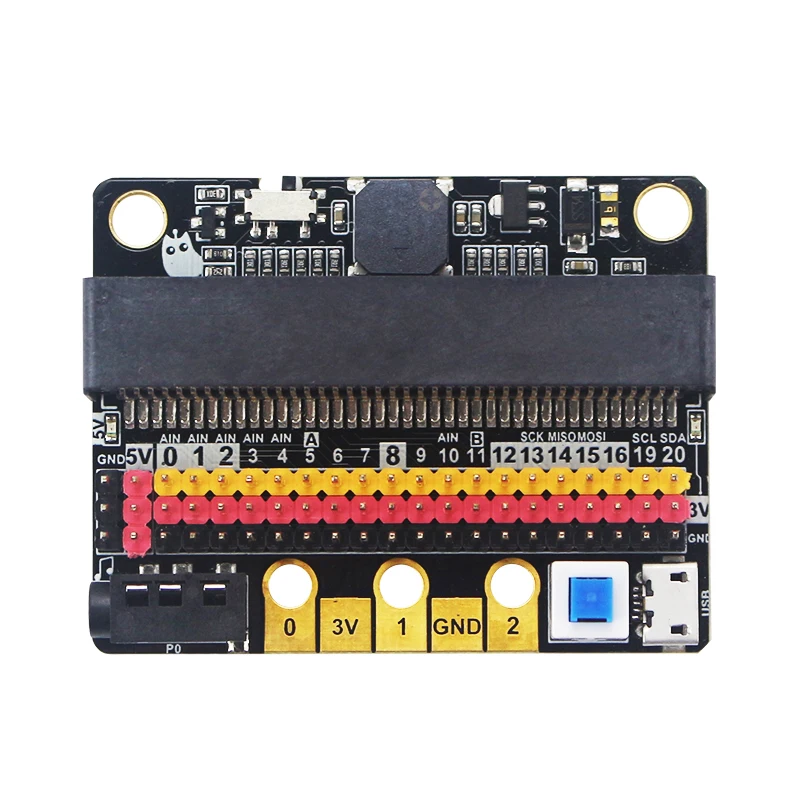 Обновленная Плата расширения IOBIT V2.0 для BBC Micro: bit GPIO обучения программированию