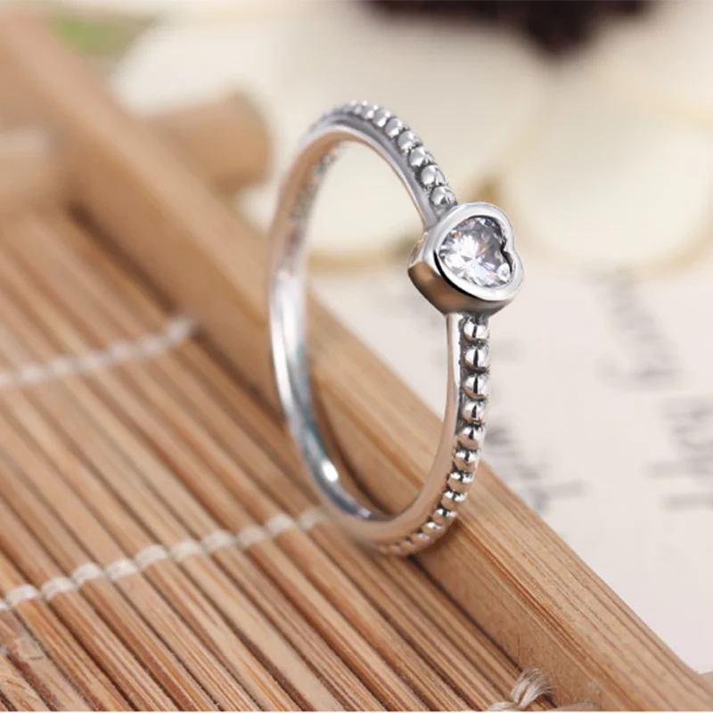 

Cuteeco 2019 Hot Sale Original Pan Ring Love Heart Finger Ring For Women Wedding Jewelry Gift Engagement Ring Dropshipping