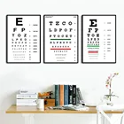 Современный глазной тест Snellen, схема, лучший глазный тест, предложения, плакаты и принты, художественные картины, настенные картины для гостиной, домашний декор