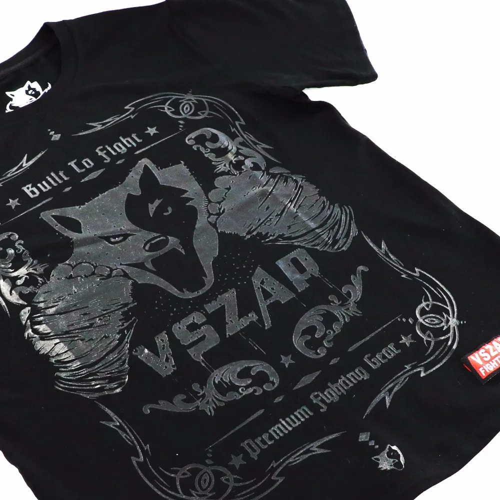 Мужская компрессионная футболка VSZAP MMA базовая для фитнеса тяжелая атлетика муай