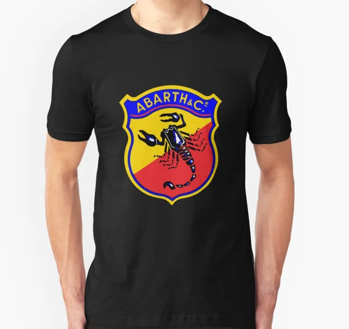 Мужская футболка с коротким рукавом классические логотипы автомобиля Abarth C.
