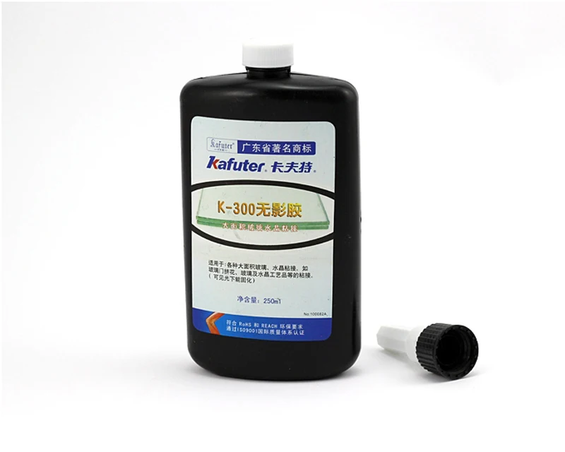 Новый 250 мл клей УФ Kafuter + фонарик K 300 специальный большой площади стекло