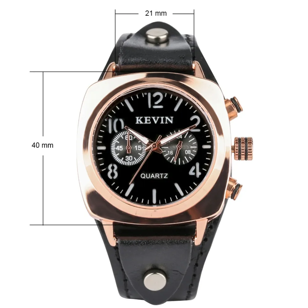 

Mens Watch Quartz Analog Black Leather Band Wristwatches Men Simple Square Dial Male Clock Quartz Sport reloj hombre