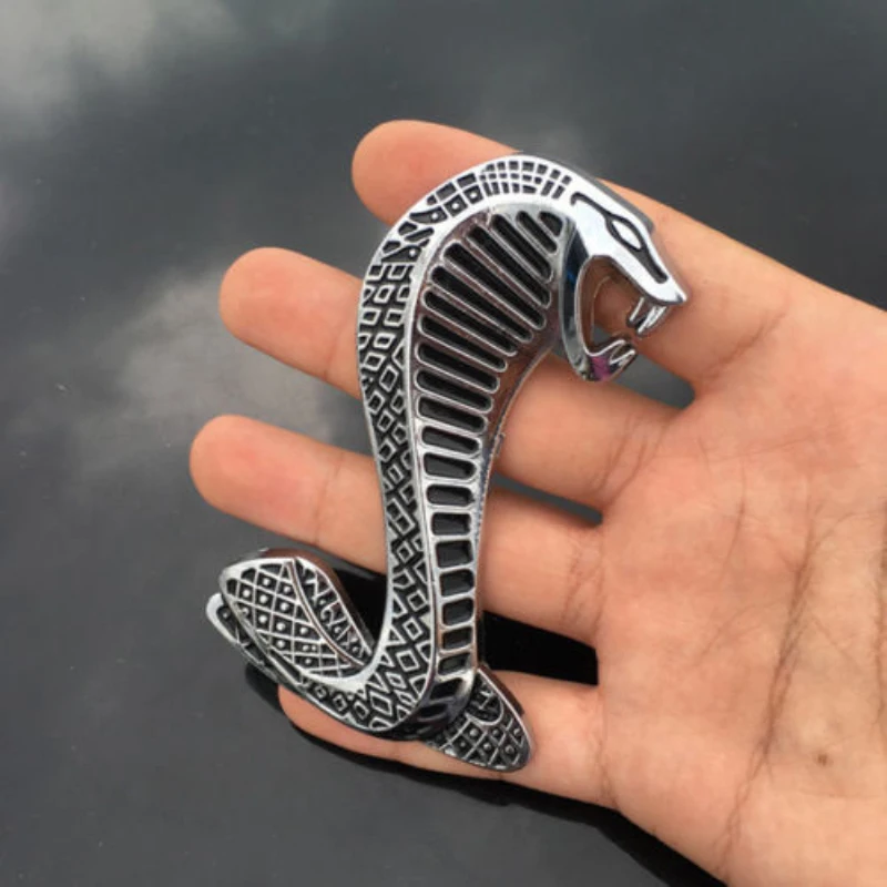 Mustang Cobra Snake Shelby металлическая передняя решетка логотип эмблема значок хром хороший