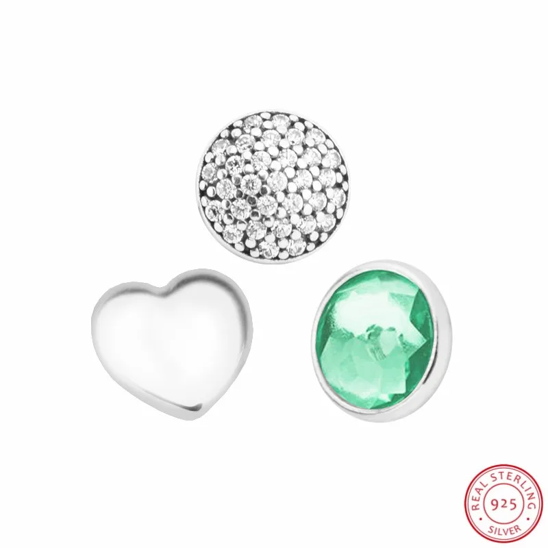 925 стерлингового серебра может капелька миниатюрные бусины DIY Fit Pandora плавающий