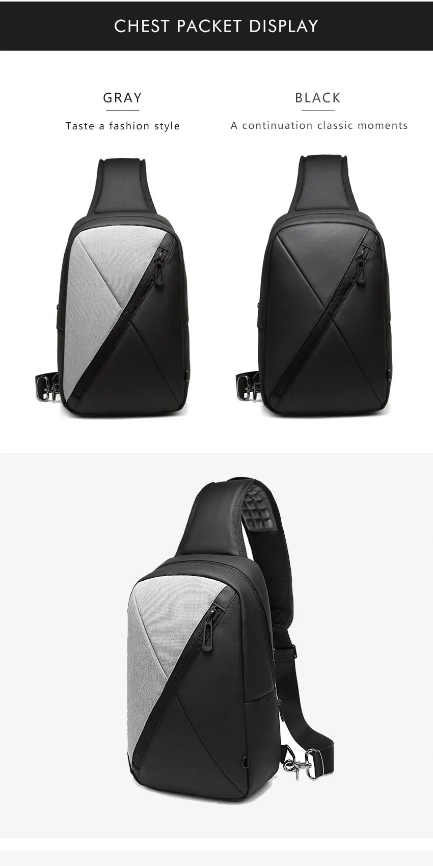 Hoge kwaliteit zwarte rugzak USB ударопрочный ноутбук rugzakken reizen mochilas grande рюкзак мессенджер mochilas antirrobo hombre