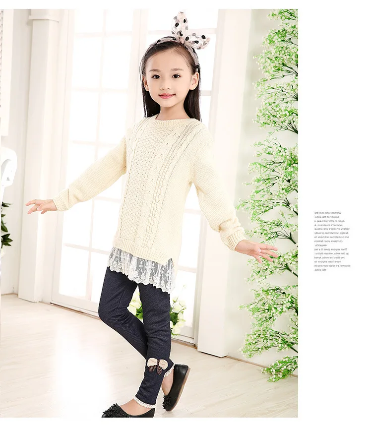 Зимние джинсы для девочек детские штаны Дети теплый | Мать и ребенок