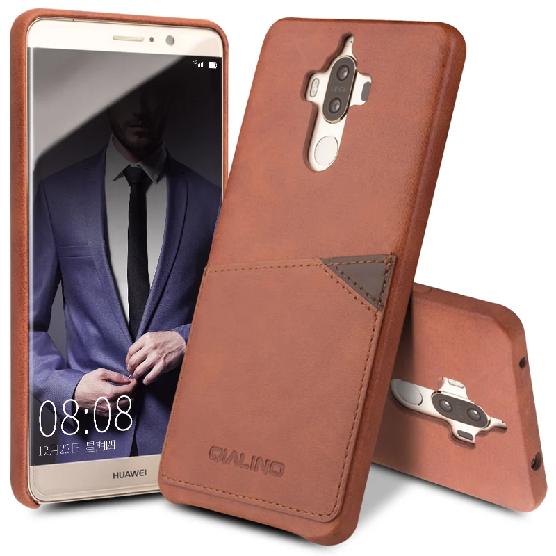 Новый чехол из натуральной телячьей кожи для Huawei Mate 9 задняя крышка воловьей с