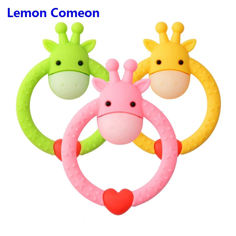 Детские Прорезыватели Lemon Comeon 5 шт./лот Силиконовые для зубов Perle Игрушки Животные