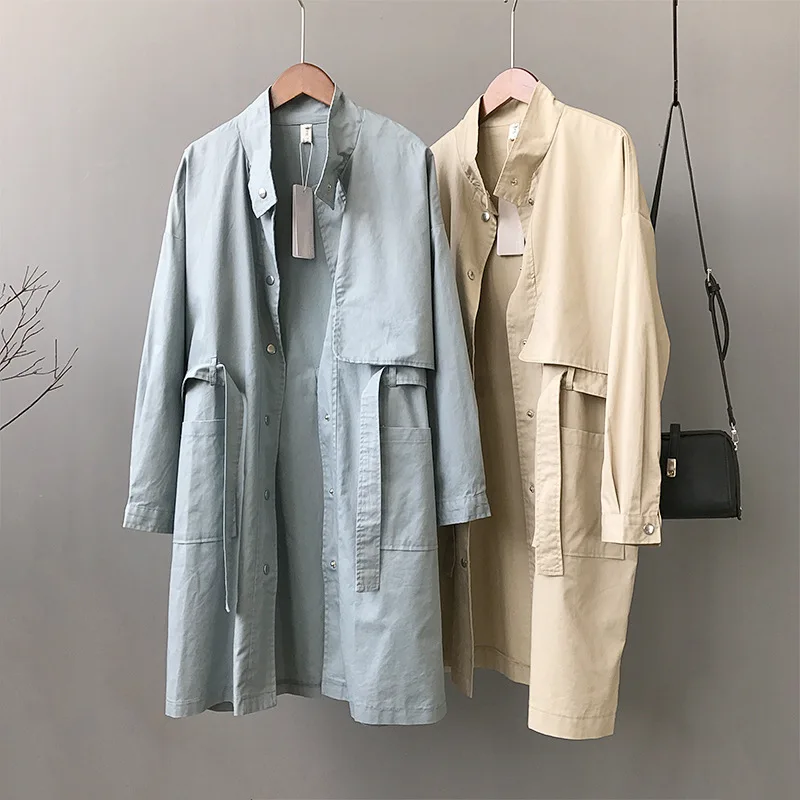 Модное весеннее 2020 новое пальто для женщин большого размера длинная верхняя