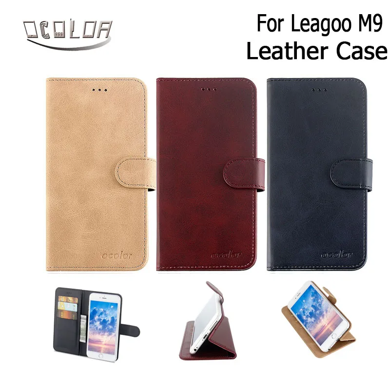Ocolor для Leagoo M9 кожаный чехол из искусственной кожи (кожаный 5 &quotкошелек с