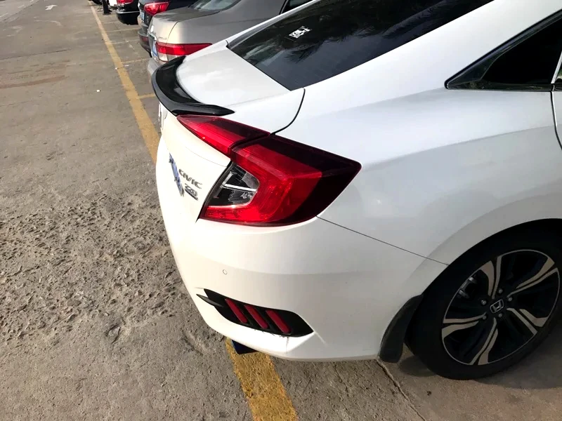 Золотой код режимов для honda civic до спойлеров автомобиля задний багажник фиксированные крылья праймер цвет спойлер