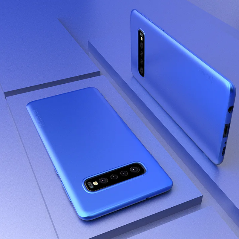Blue X-Level чехол для samsung Galaxy S10 S10e тонкий мягкий ТПУ Матовый сенсорный противоударный задний Чехол для телефона для samsung S10 Plus чехол s S10 - Цвет: Blue