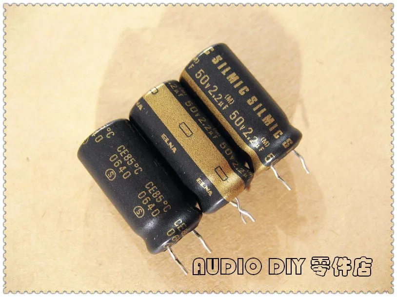 

ELNA Black Gold SILMIC Matte 2.2uF/50V Audio Electrolytic Capacitor