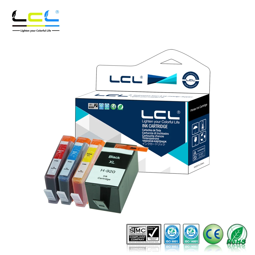 

LCL 920XL 920 XL (4-Pack) картридж совместимый с hp Officejet 6000/6500/6500 беспроводной/6500A/7000/7500/7500A