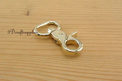 8 шт. карабины коготь крючки для кошельков поворотный карабин легкий Золотой 3/4