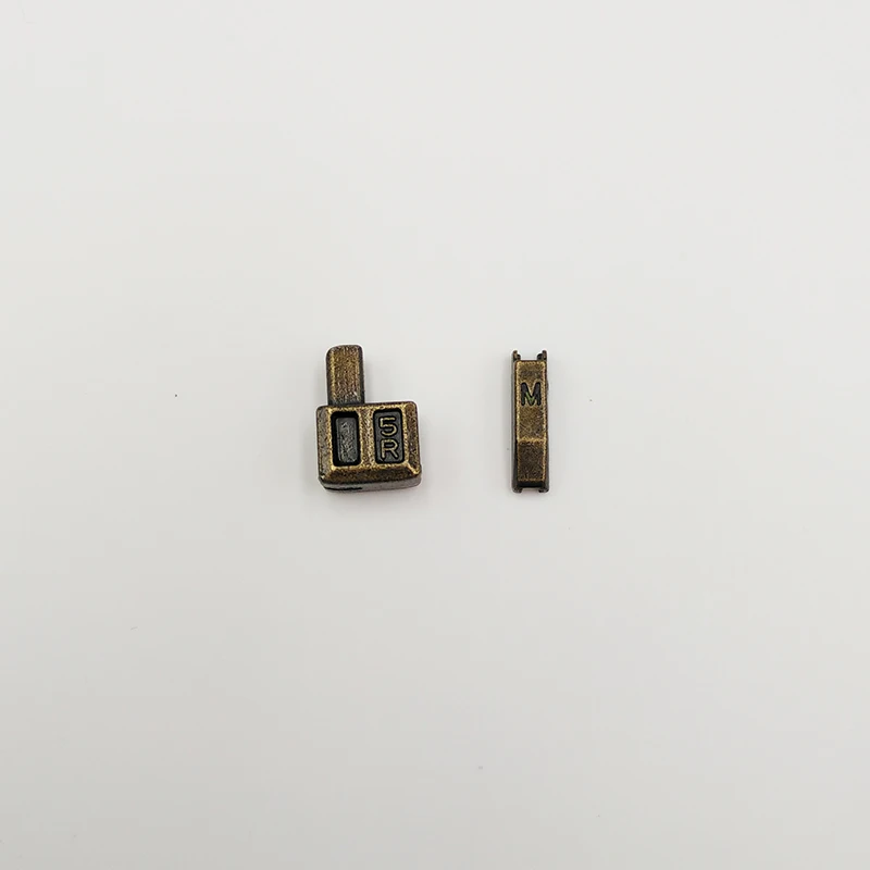 AliExpress, 10 комплектов, 5#, металлические пробки на молнии для самостоятельного ремонта, аксессуары на молнии с открытым концом, светильник, золото/серебро/черный цвет - Цвет: brozne