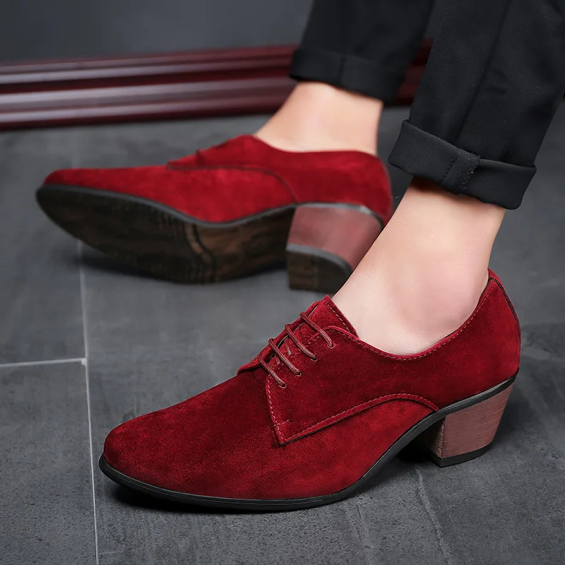 Мужские модельные туфли Модные Туфли оксфорды с острым носком в деловом стиле на