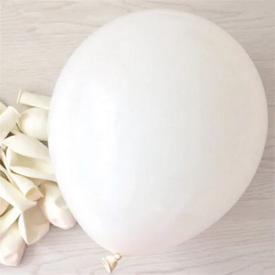 WHITE 10 шт./лот, 12 дюймов, толстые латексные шары с жемчугом, золотые, красные, розовые, синие жемчужные шары для свадебной вечеринки, украшения для дня рождения - Цвет: WHITE