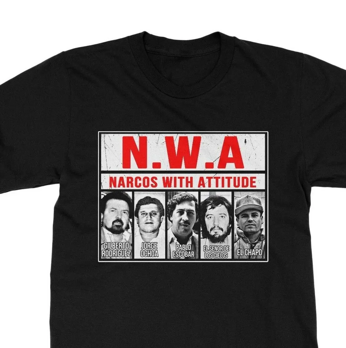 Модная рубашка унисекс с надписью Nwa Narcos отношением к Пабло 2019|Мужские футболки| |
