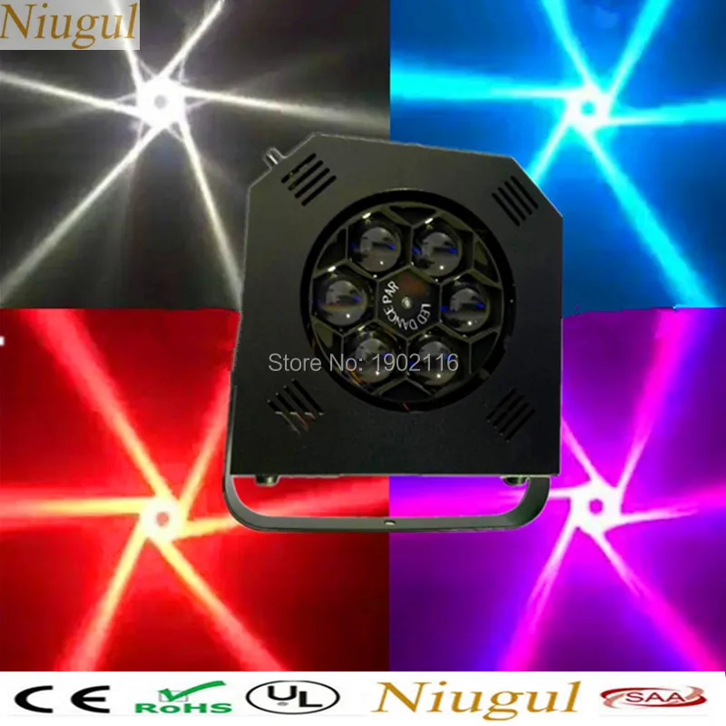 Niugul 100 Вт пчелиный глаз луч светильник 6X15 RGBW 4в1 DMX512 светодиодный с поворотным