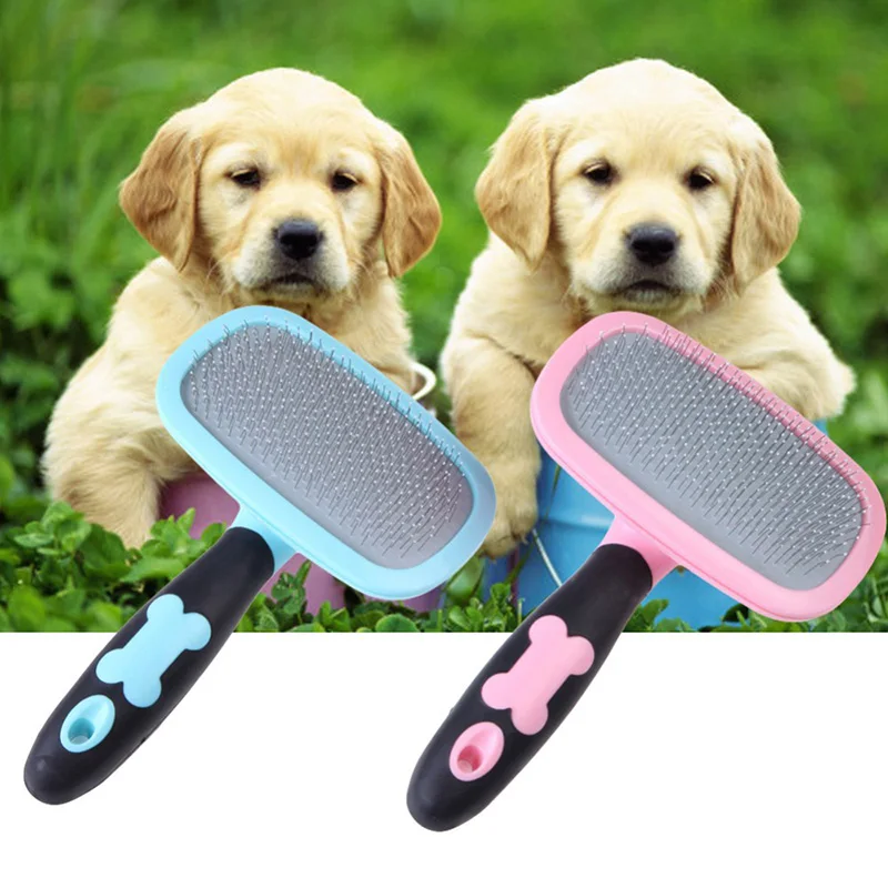 Pet собачья кошачья шерсть гребень ручка красоты Уход за лошадьми дождевика