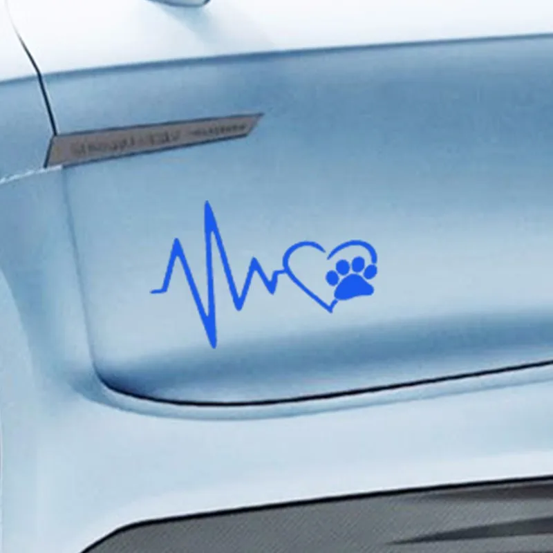 Автомобильный Стайлинг наклейка на автомобиль с изображением сердечного ритма