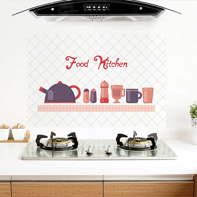 Fooe кухня Цитата Алюминий простой Европа стиль дома настенная наклейка DIY