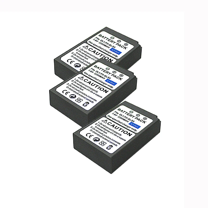 3 шт. аккумулятор для Olympus EM10 EPL6 EPL7 EPM2 EP1 EP2 EP3 | Электроника